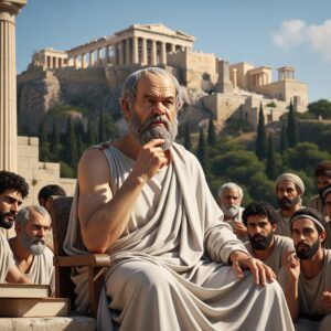 Ο Σωκράτης επικεντρώθηκε σε ηθικά και δεοντολογικά ζητήματα, πιστεύοντας ακράδαντα ότι η αρετή είναι γνώση και ότι κανείς δεν διαπράττει το κακό εκούσια.