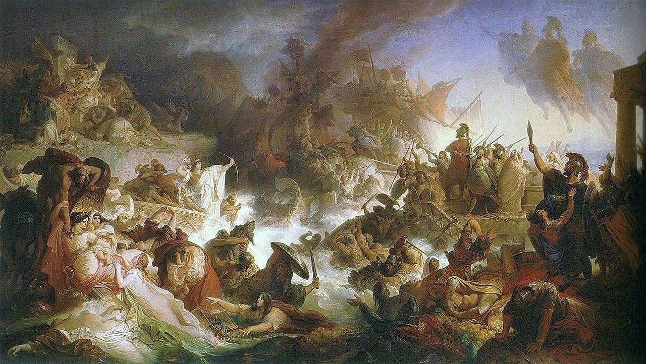 Ναυμαχία της Σαλαμίνας – Πίνακας του Wilhelm von Kaulbach (1868)