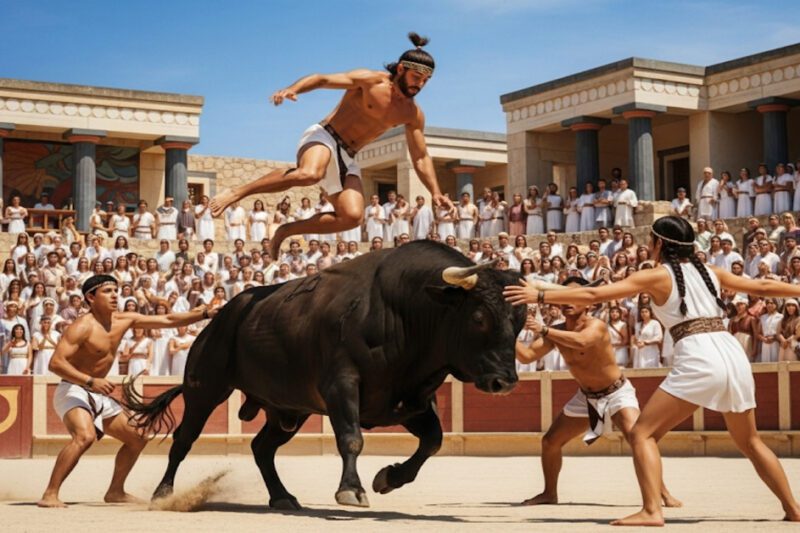 Ταυροκαθάψια: Αρχαία Μινωική Ιεροτελεστία