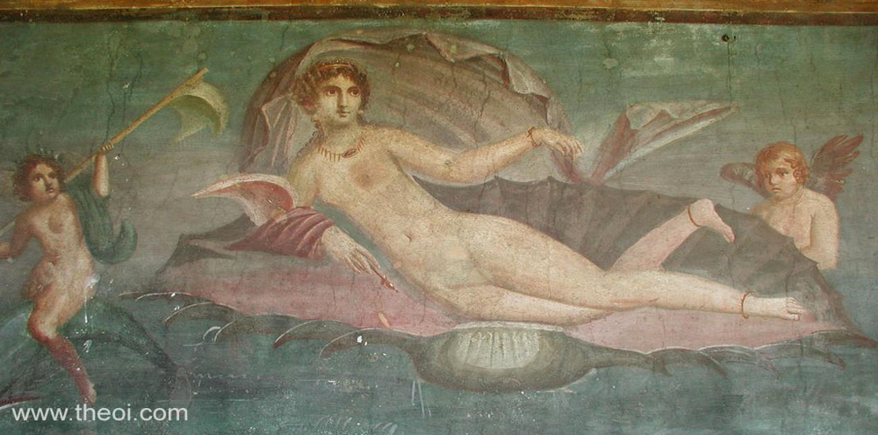 Η γέννηση της Αφροδίτης – ρωμαϊκή τοιχογραφία από την Πομπηία
