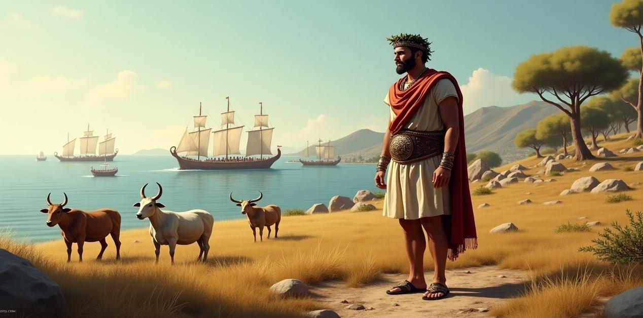 Ο βασιλιάς Ίταλος με μοσχάρια και ελληνικές τριήρεις στη Νότια Ιταλία – προέλευση του ονόματος Ιταλία