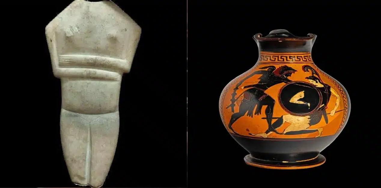 Κυκλαδικό μαρμάρινο ειδώλιο και αττικό μελανόμορφο αγγείο ανάμεσα στα 86 επαναπατρισμένα αρχαία αντικείμενα στην Ελλάδα