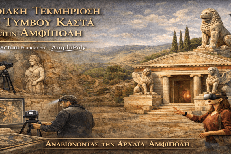 Ψηφιακή τεκμηρίωση του Τύμβου Καστά στην Αμφίπολη