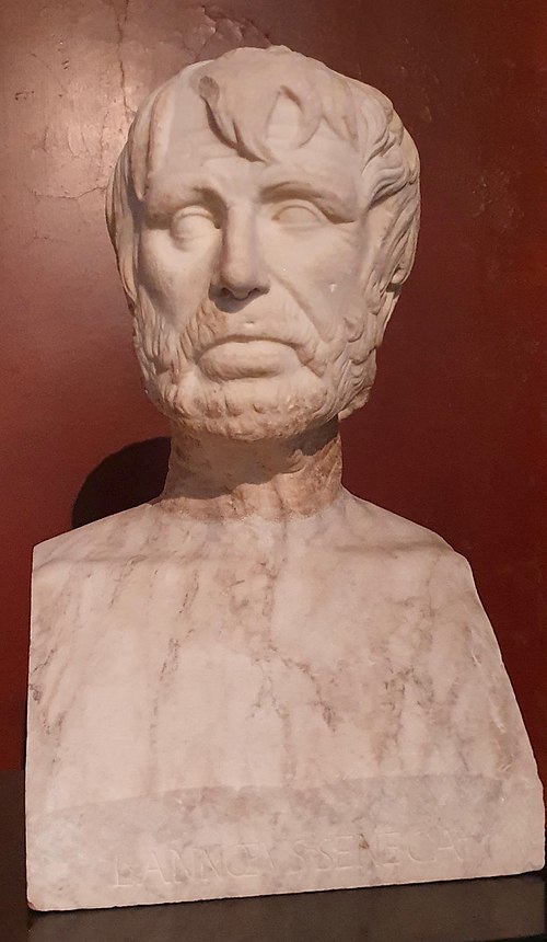 Μαρμάρινη προτομή του Ρωμαίου φιλοσόφου Λεύκιου Ανναίου Σενέκα.
